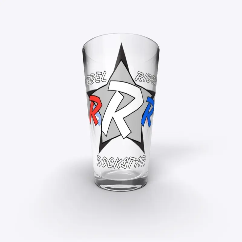 Rockstar Rebel Riders Pint Glass